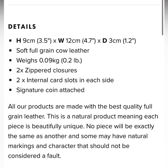 THE VENETIAN CARD WALLET IN BLUSH NWOT - Picture 8 of 12